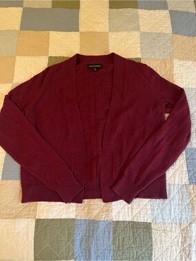 Banana Republic Open-Front Wine Cardigan